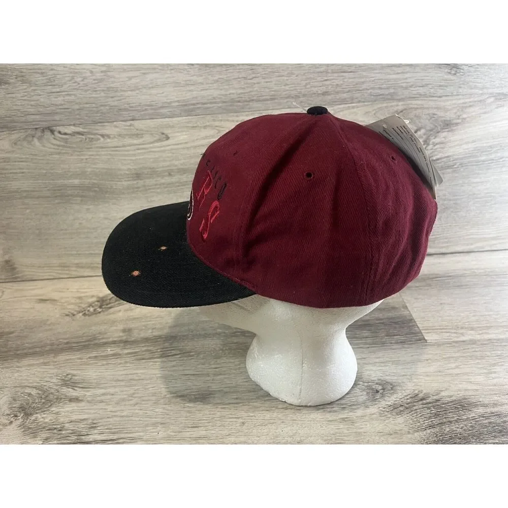 Vintage San Francisco 49ers Hat Cap Strapback NFL‎ Game Day NWT Block Logo Flaws